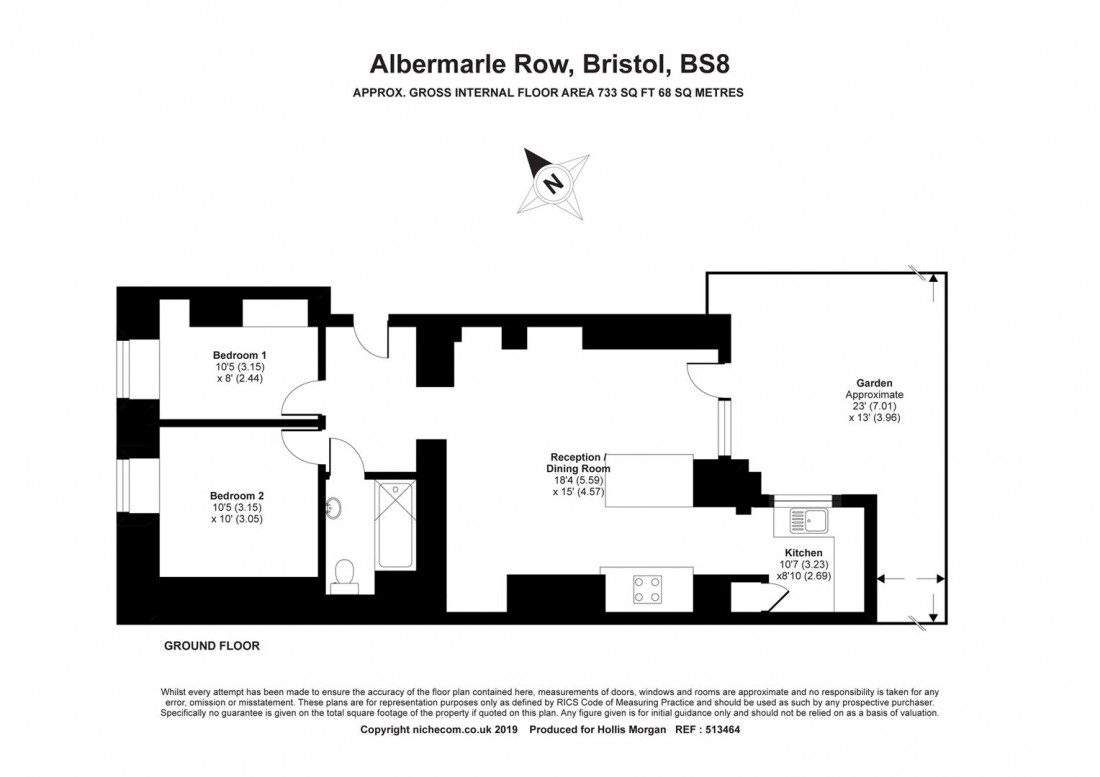 Floorplan for Albermarle Row, Hotwells
