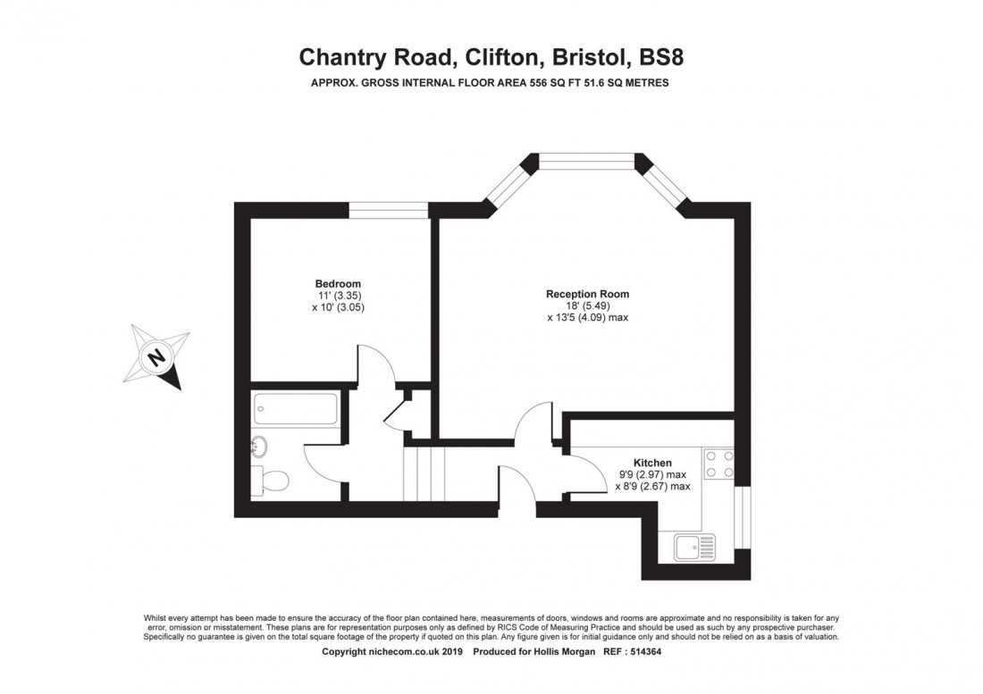 Floorplan for Chantry Road, Clifton