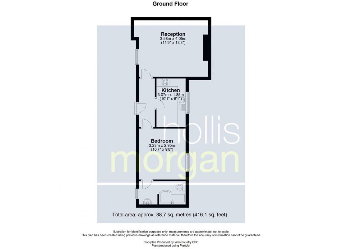 Floorplan for GARDEN FLAT - REDUCED PRICE FOR AUCTION