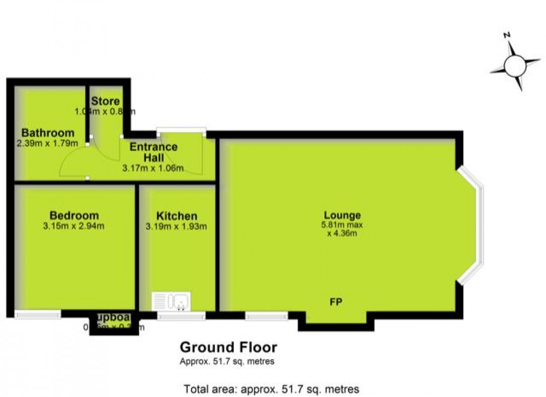 Floorplan for FLAT FOR RENOVATION - CHELTENHAM