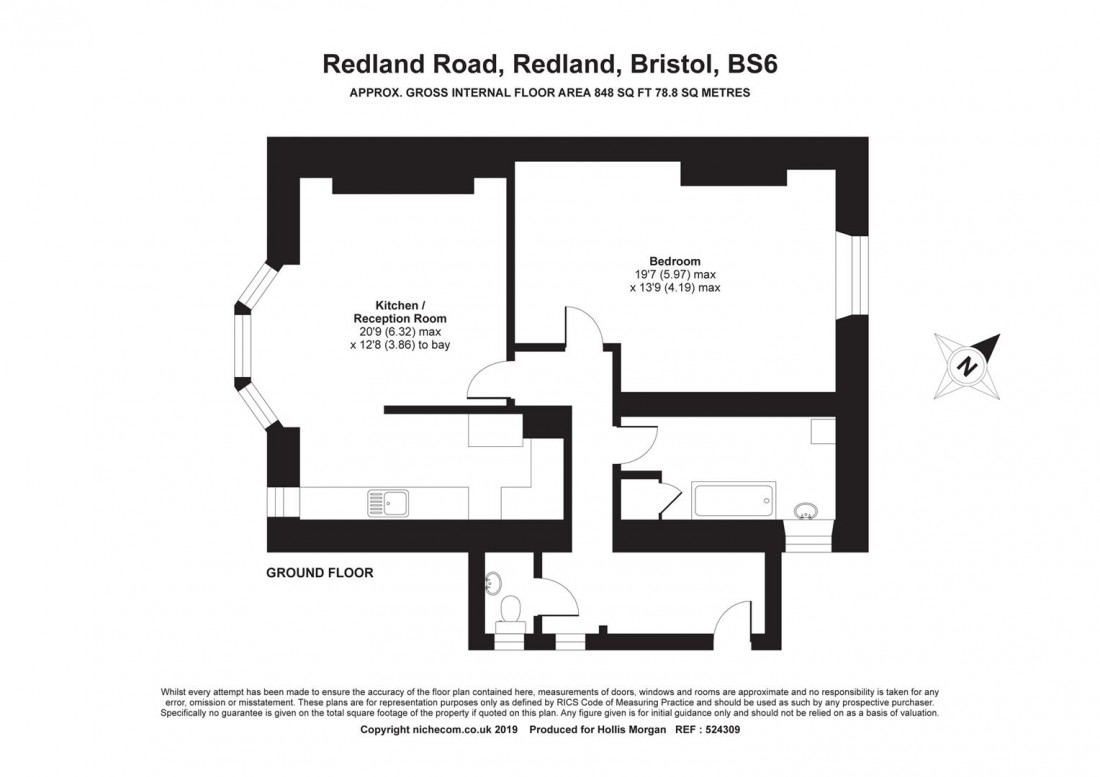 Floorplan for Redland Road, Redland