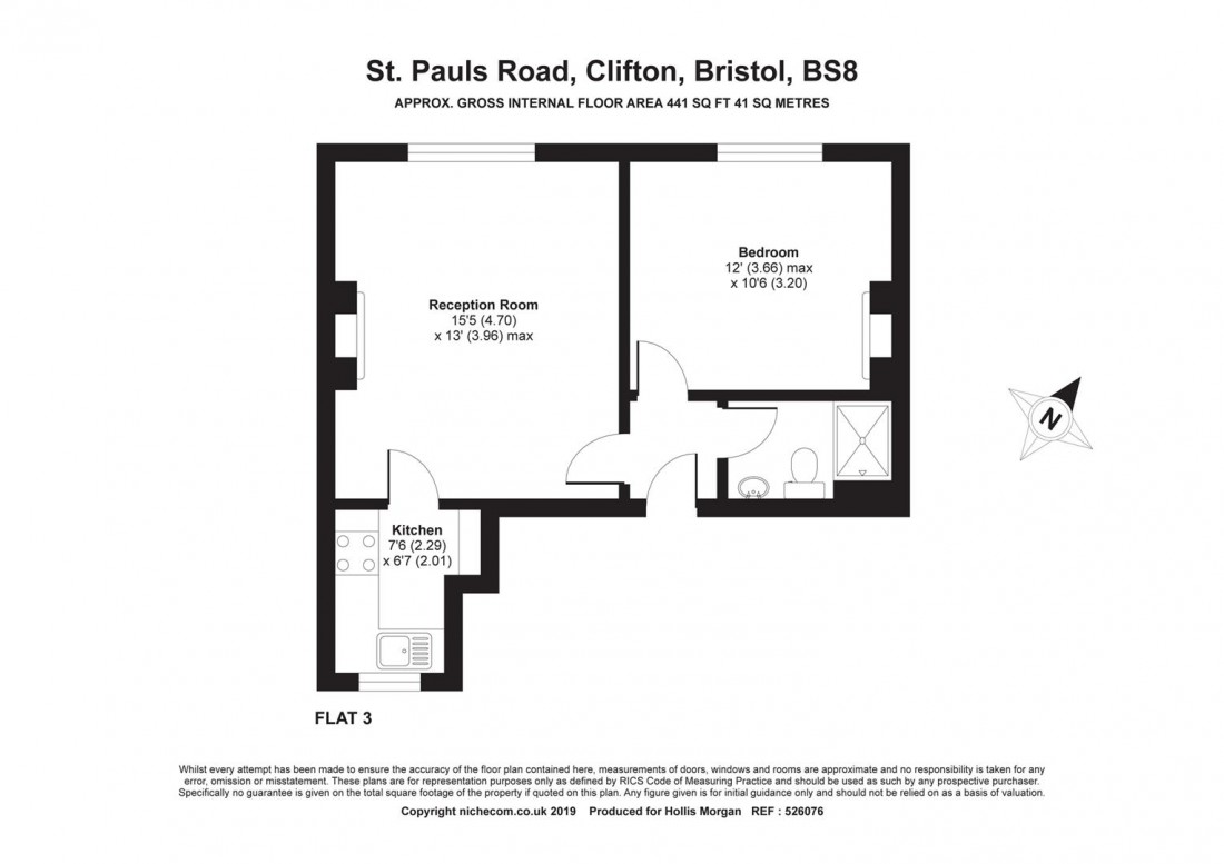 Floorplan for St. Pauls Road, Clifton