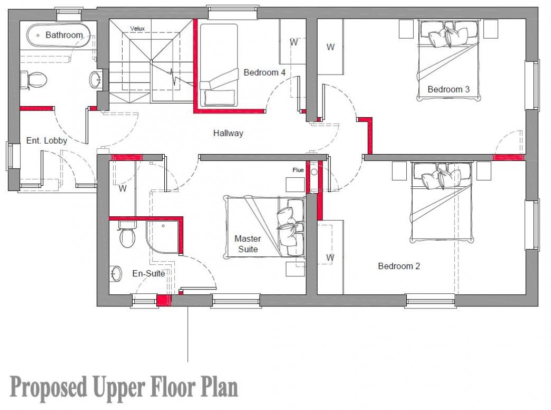 Floorplan for PLANNING GRANTED - 4 BED HOUSE