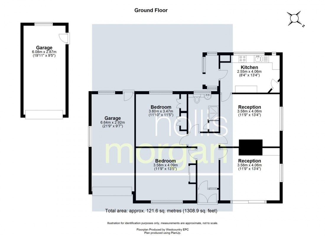 Floorplan for BUNGALOW ON LARGE PLOT - BACKWELL