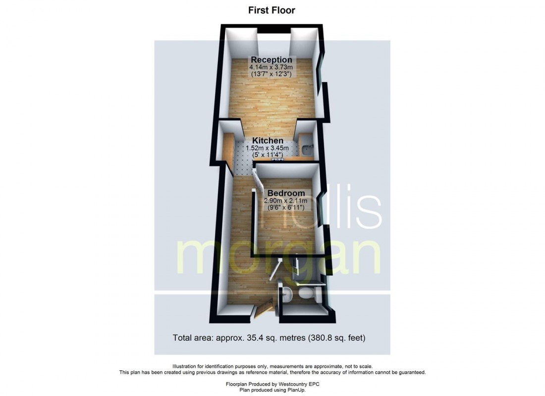 Floorplan for CHELTENHAM FLAT - REDUCED PRICE FOR AUCTION