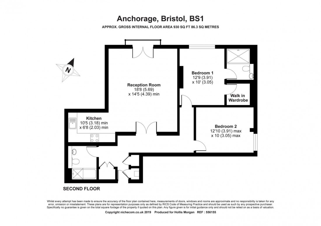 Floorplan for Anchorage, Wapping Wharf