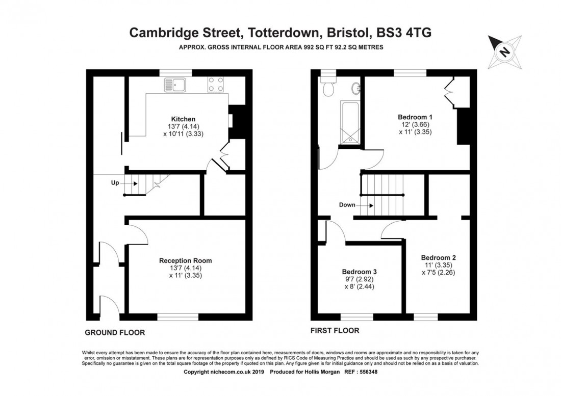 Floorplan for Cambridge Street, Totterdown