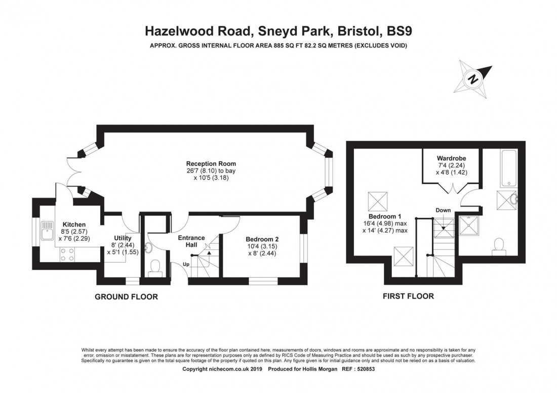 Floorplan for Hazelwood Road, Sneyd Park