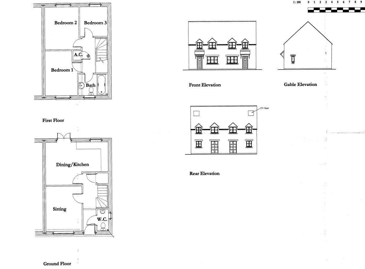 Floorplans For PLANNING GRANTED - 8 DETACHED HOUSES