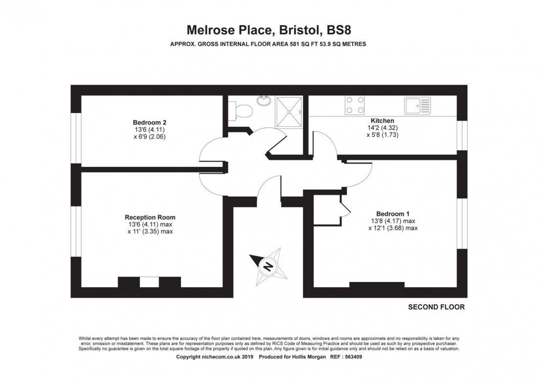 Floorplan for Melrose Place, Clifton