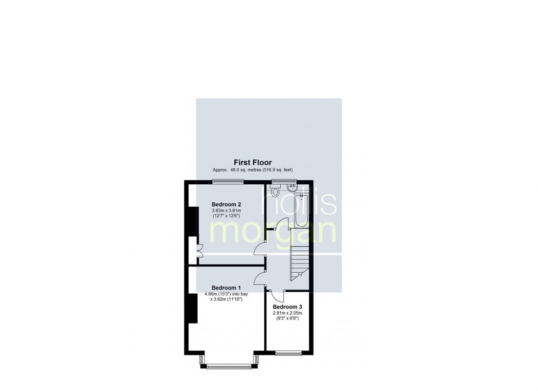 Floorplan for Darnley Avenue, Horfield, Bristol