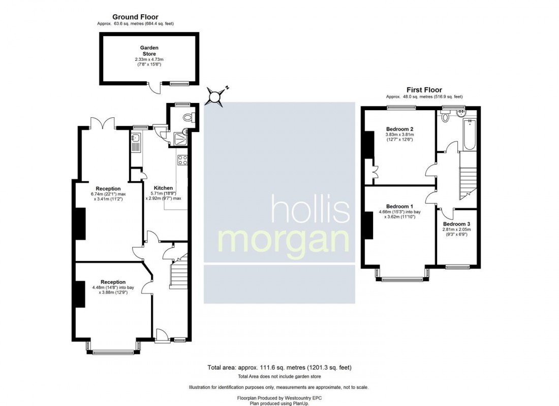 Floorplan for Darnley Avenue, Horfield, Bristol