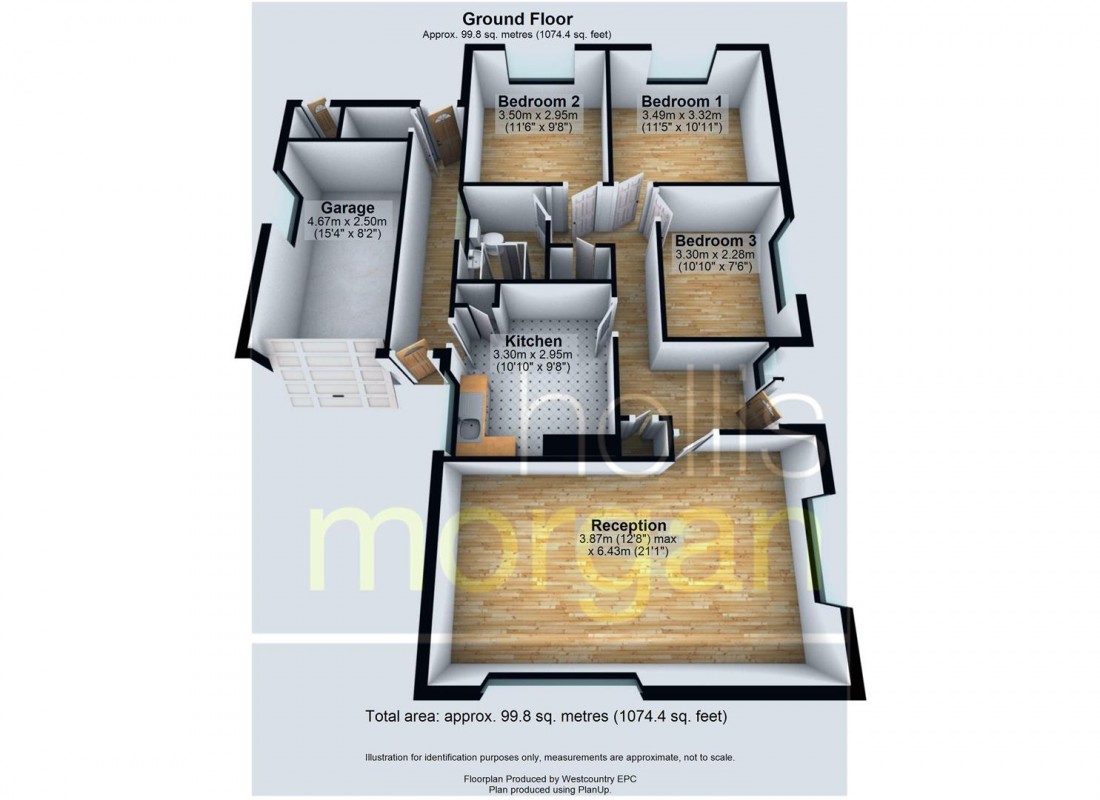 Floorplan for DETACHED BUNGALOW FOR UPDATING - PILL