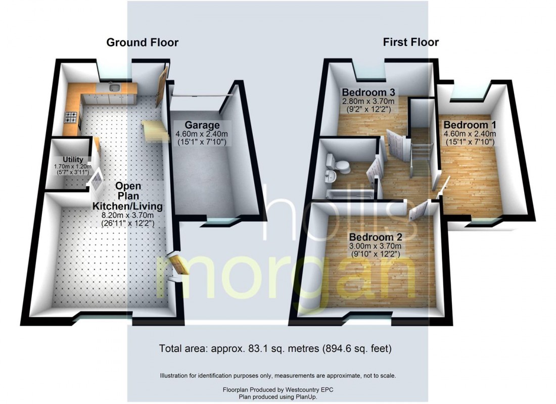 Floorplan for REDUCED PRICE FOR AUCTION - TOTTERDOWN