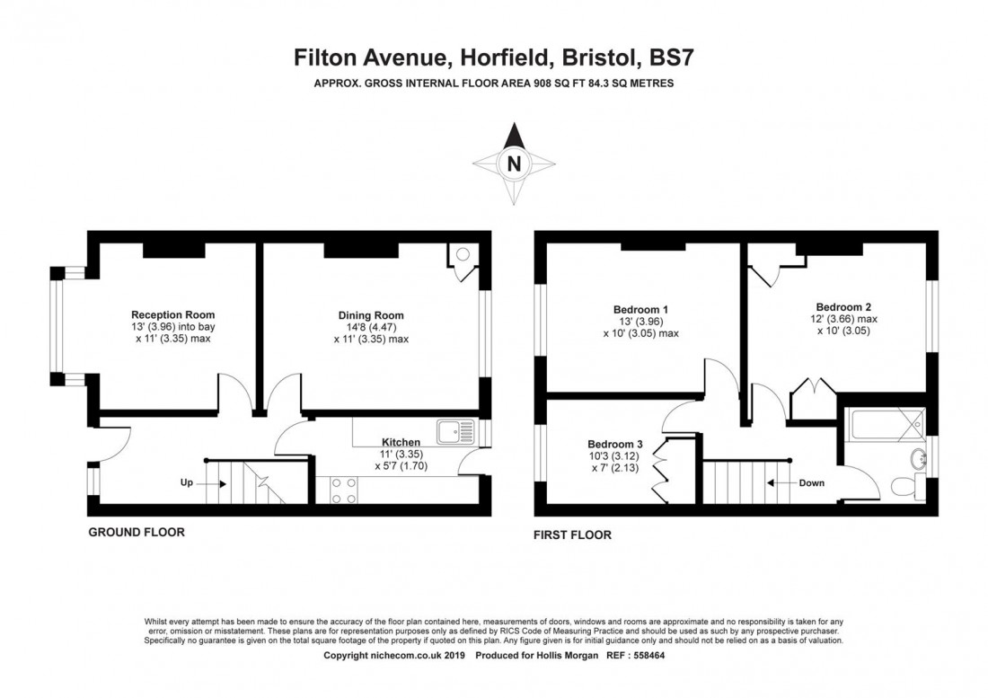 Floorplan for Filton Avenue, Horfield
