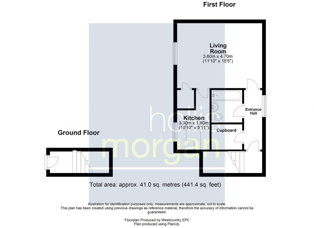 Floorplan for STUDIO - STOCKWOOD