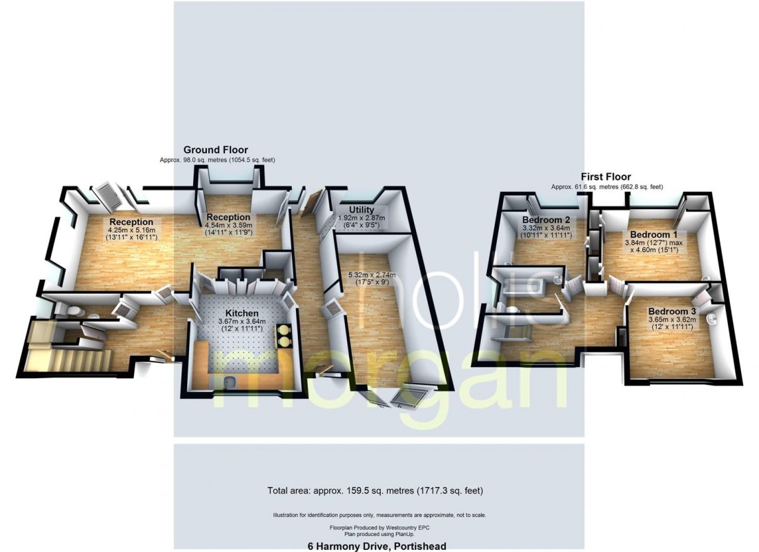 Floorplan for DETACHED HOUSE FOR MODERNISATION - PORTISHEAD