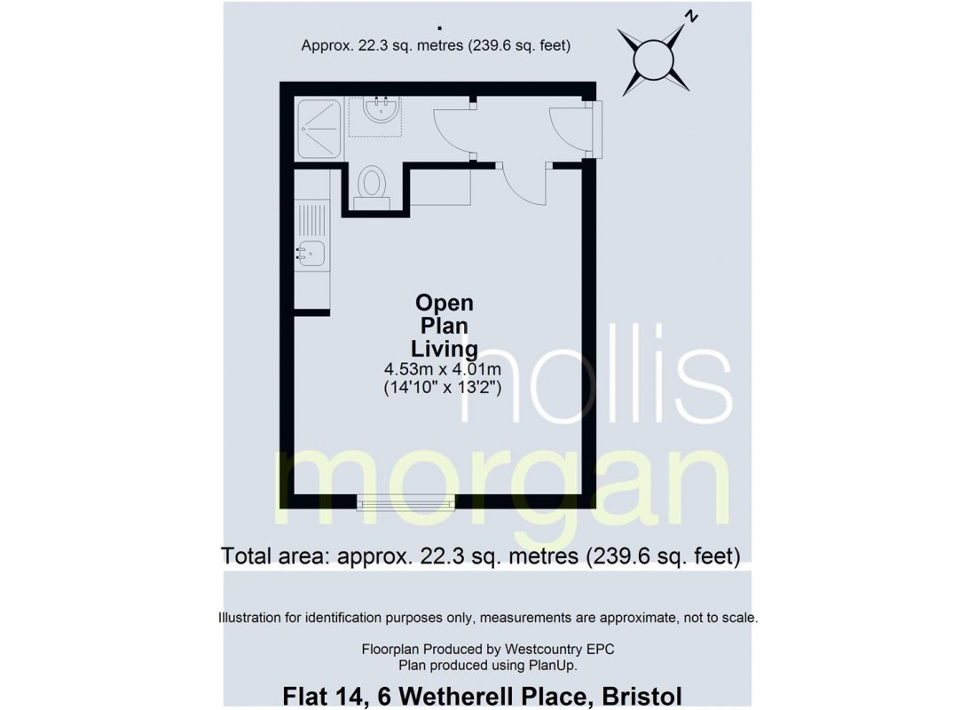 Floorplan for CLIFTON STUDIO FOR UPDATING