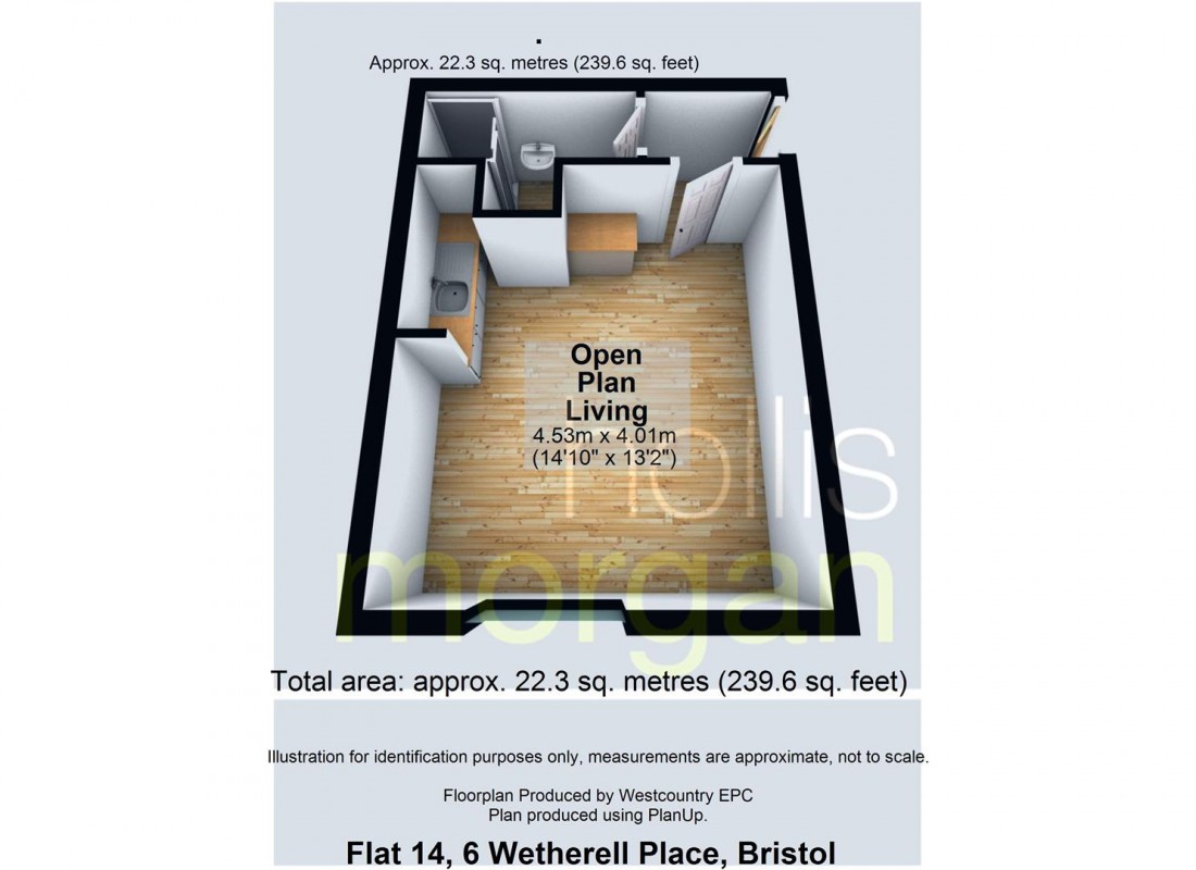 Floorplan for CLIFTON STUDIO FOR UPDATING