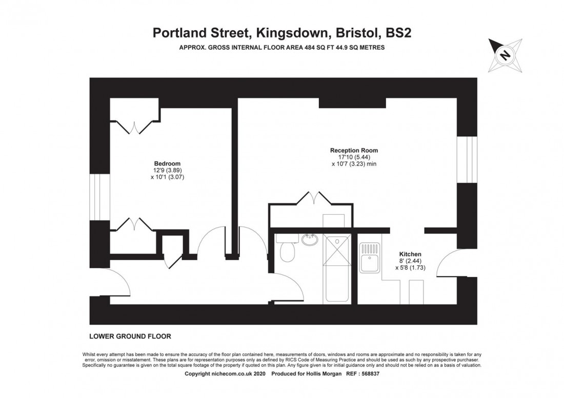 Floorplan for Portland Street, Kingsdown