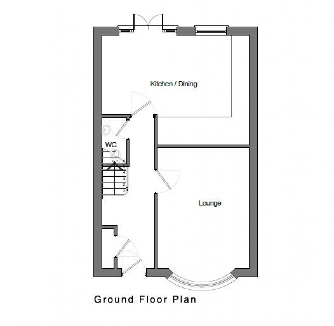 Floorplan for PLOT - PLANNING GRANTED - DETACHED HOUSE