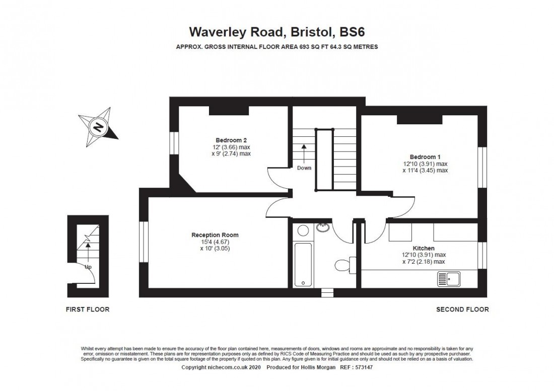 Floorplan for FLAT FOR MODERNISATION - REDLAND