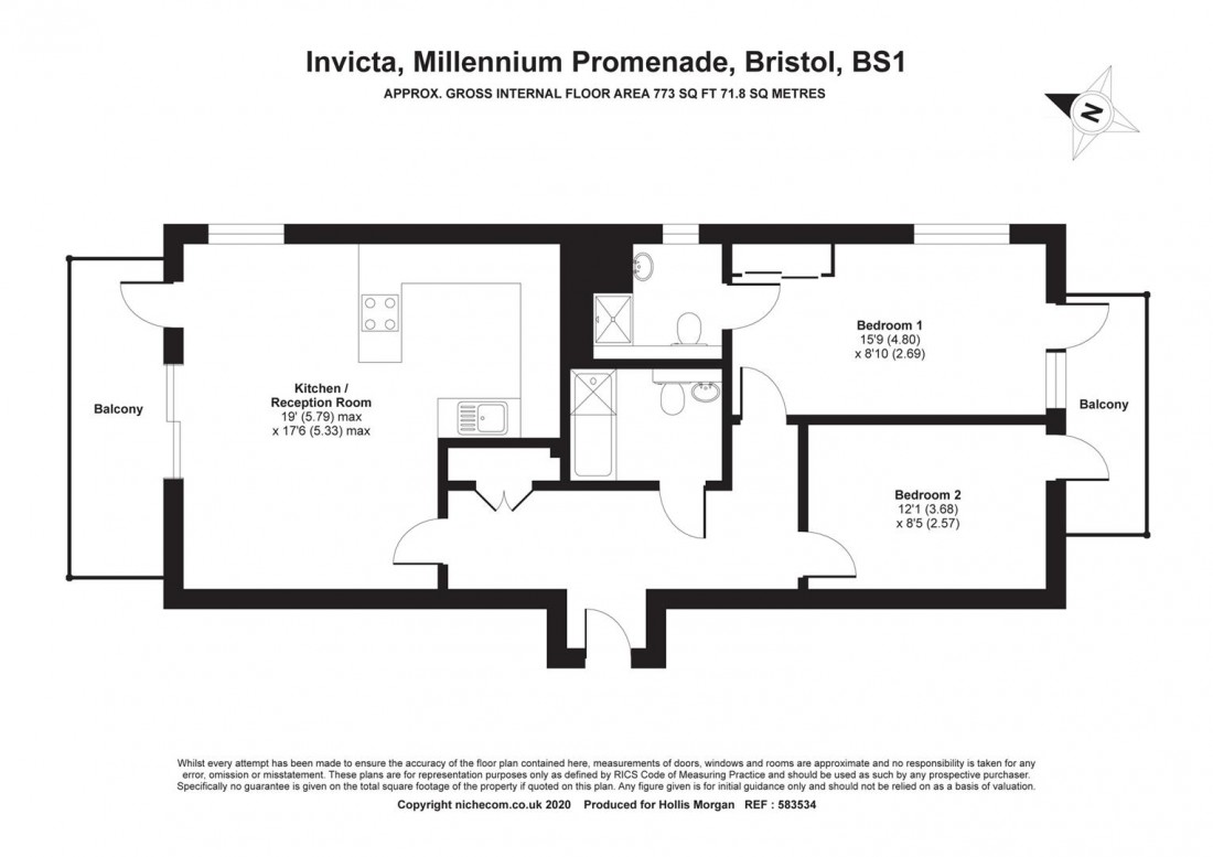 Floorplan for Invicta, Harbourside