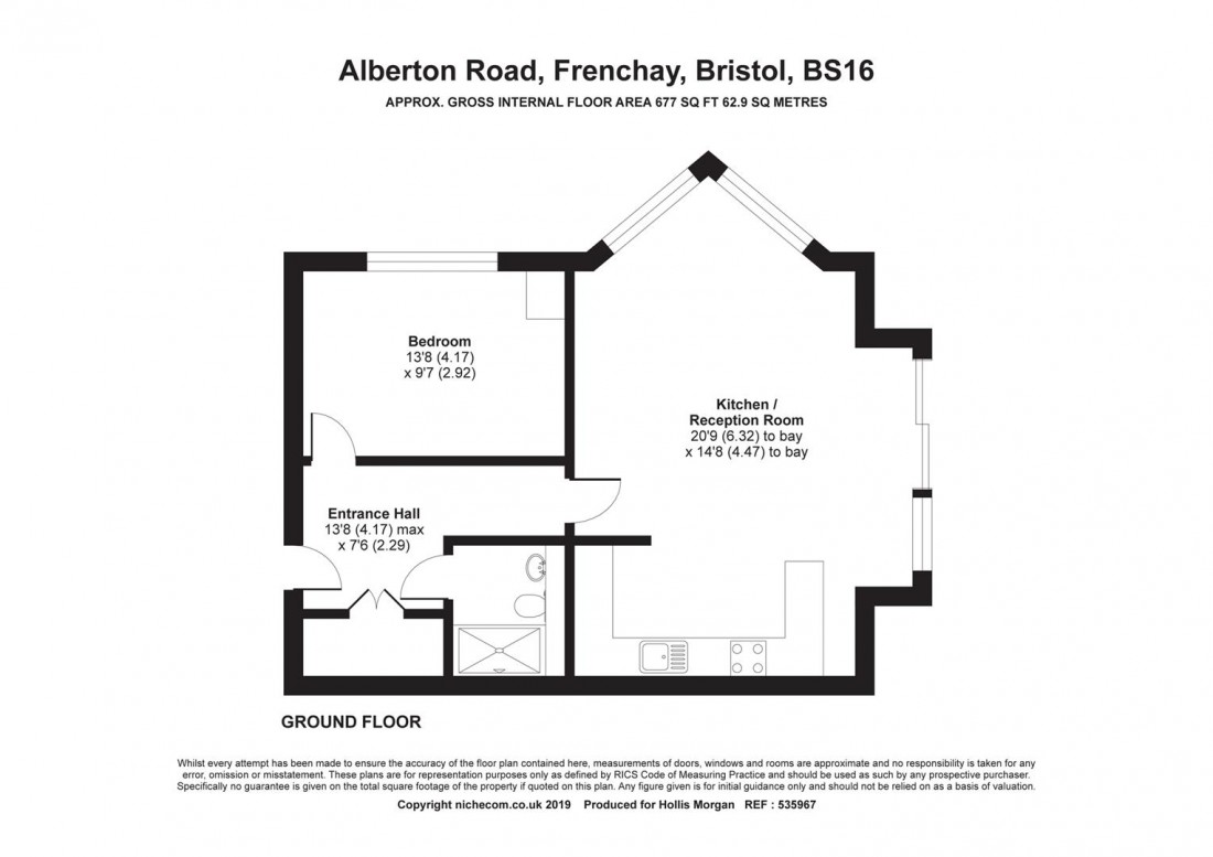 Floorplan for Alberton Court, Frenchay