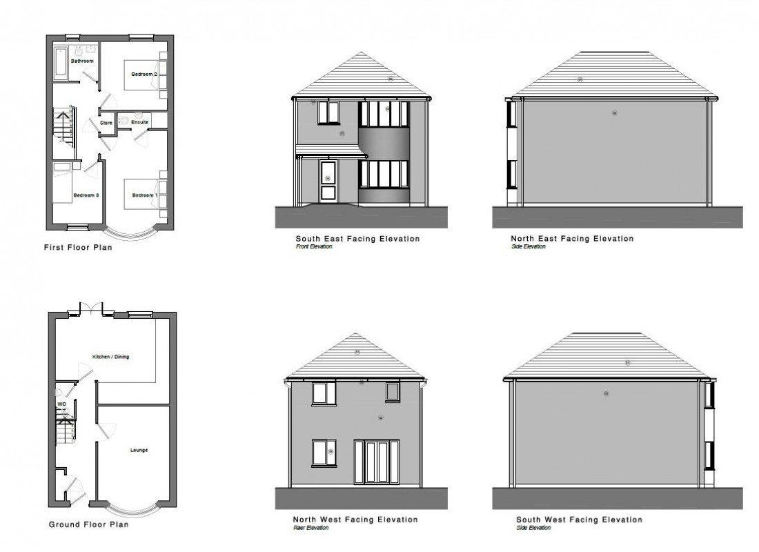 Floorplan for PLOT - PLANNING GRANTED - DETACHED HOUSE
