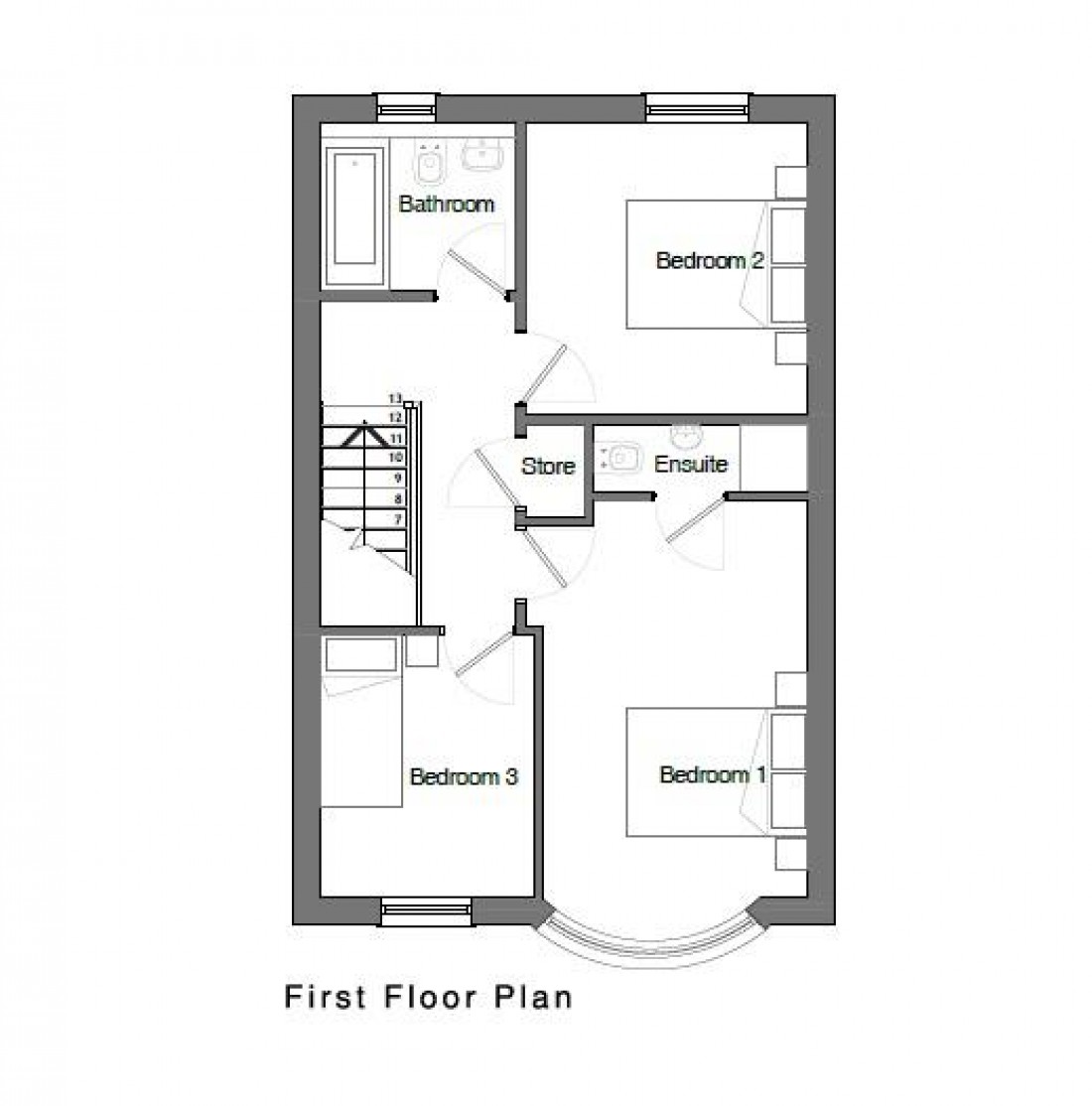Floorplan for PLOT - PLANNING GRANTED - DETACHED HOUSE