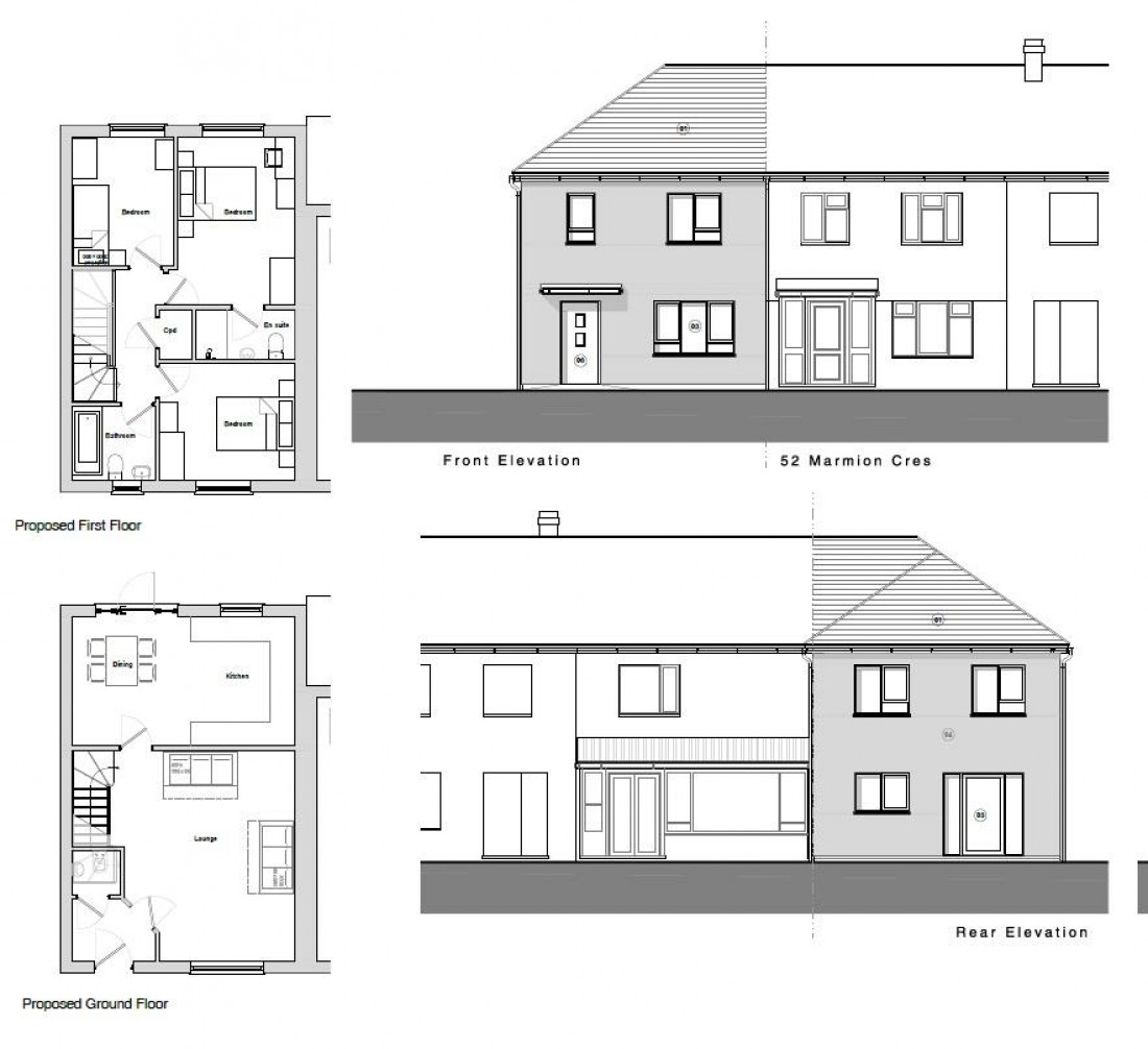 Floorplan for HOUSE + PLOT COMBO - HENBURY