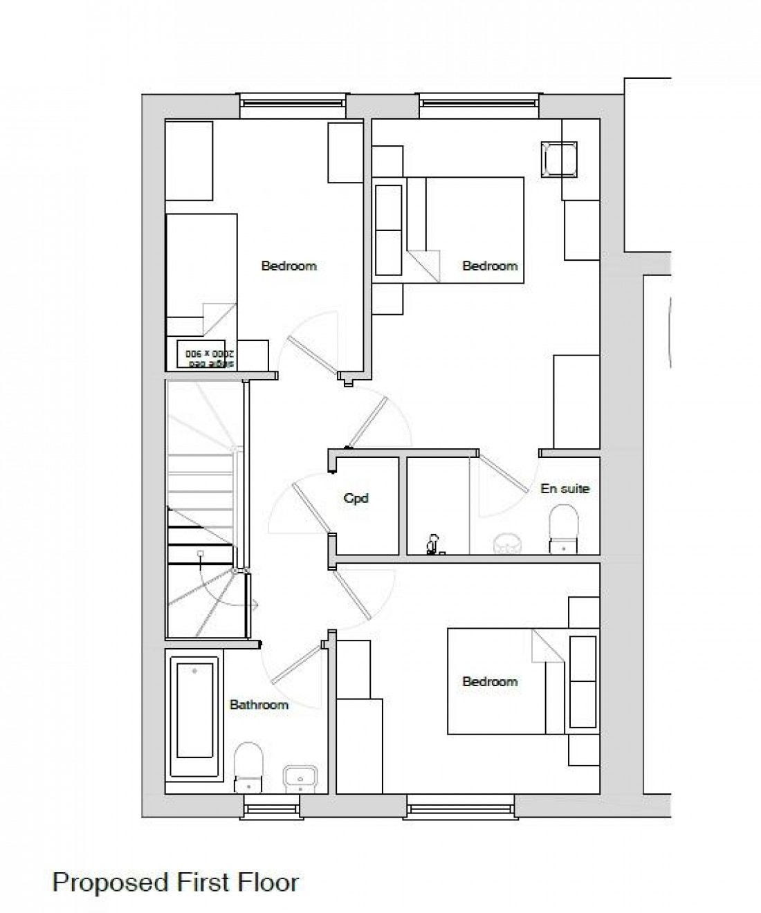 Floorplan for HOUSE + PLOT COMBO - HENBURY