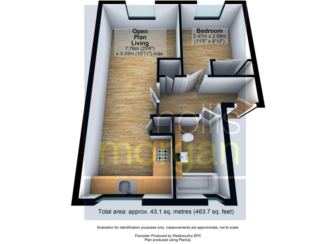 Floorplan for HARBOURSIDE FLAT - REDUCED PRICE FOR AUCTION