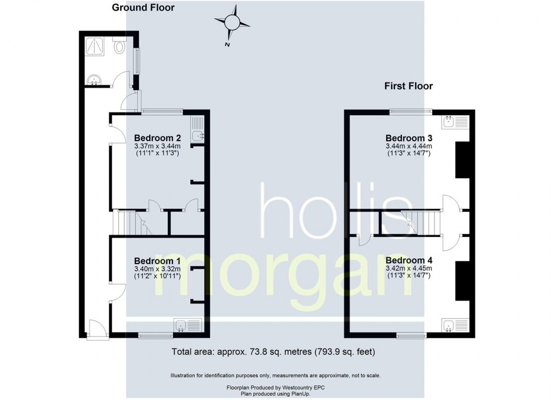 Floorplan for 4 BEDSITS / FAMILY HOME - BS5