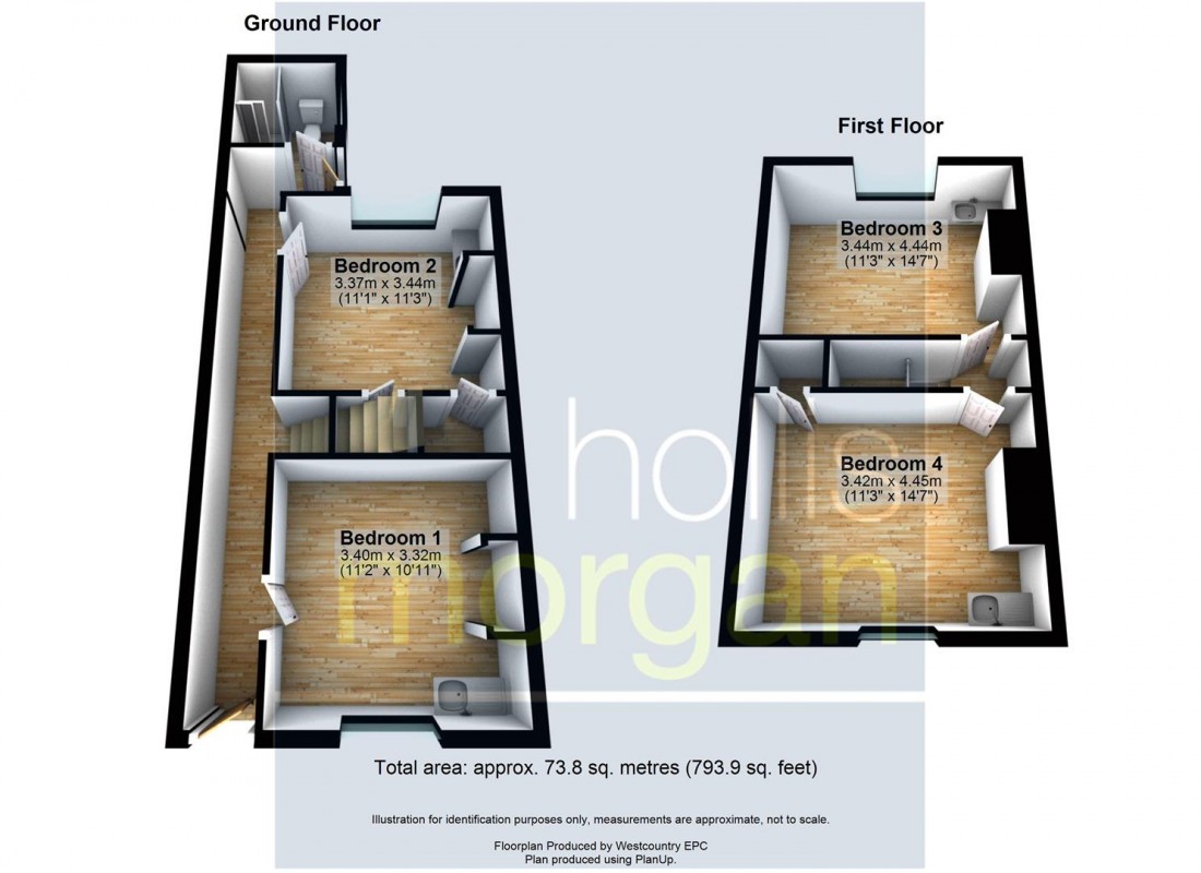 Floorplan for 4 BEDSITS / FAMILY HOME - BS5