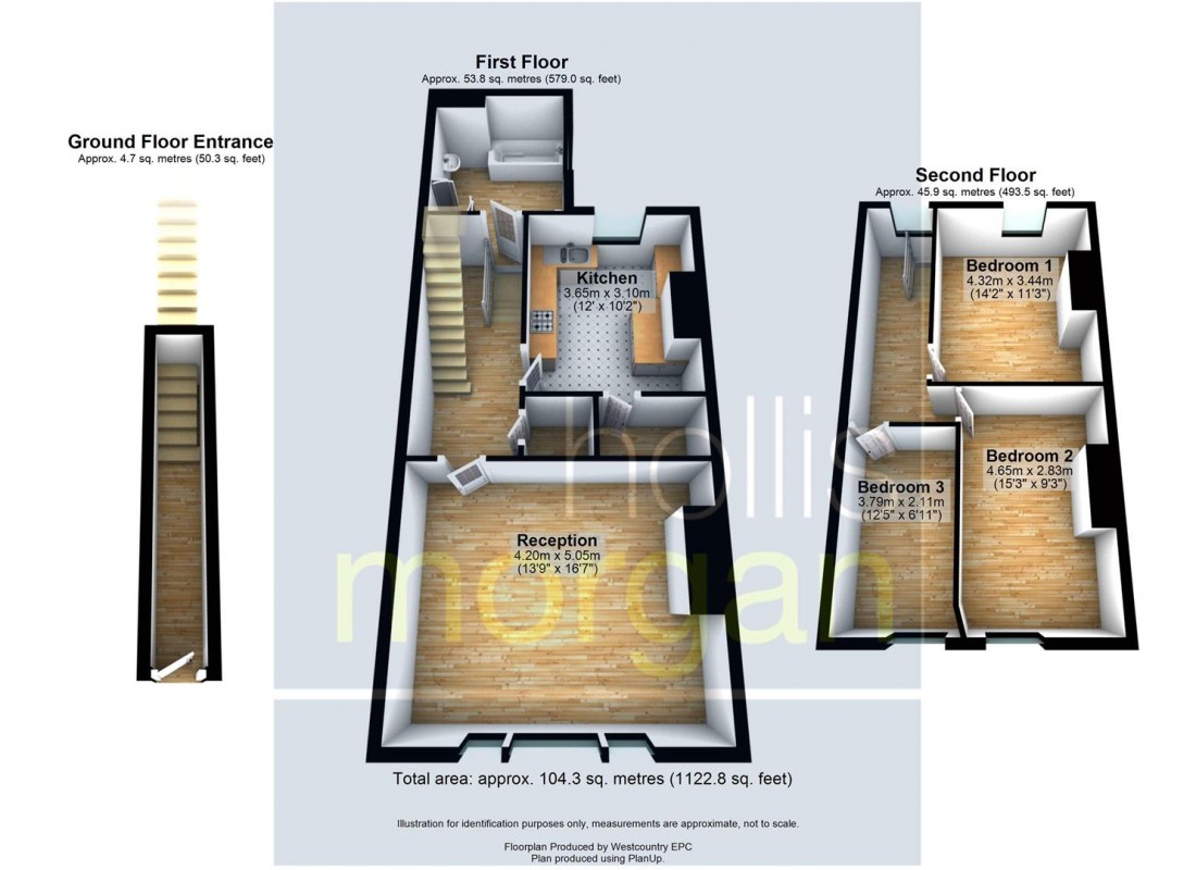 Floorplan for MAISONETTE FOR UPDATING - CLIFTON