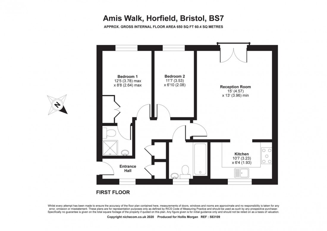 Floorplan for Amis Walk, Horfield