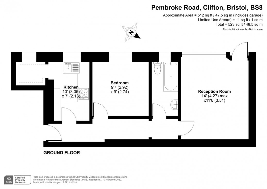 Floorplan for Pembroke Road, Clifton