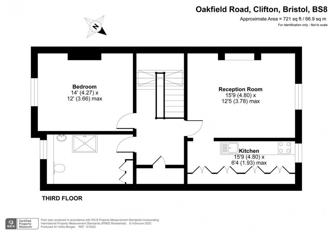 Floorplan for Oakfield Road, Clifton