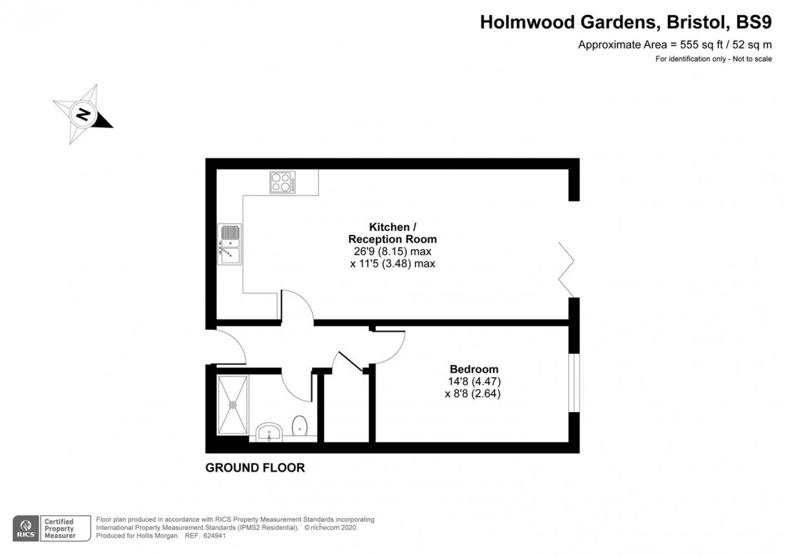 Floorplan for Holmwood Gardens, Westbury-On-Trym