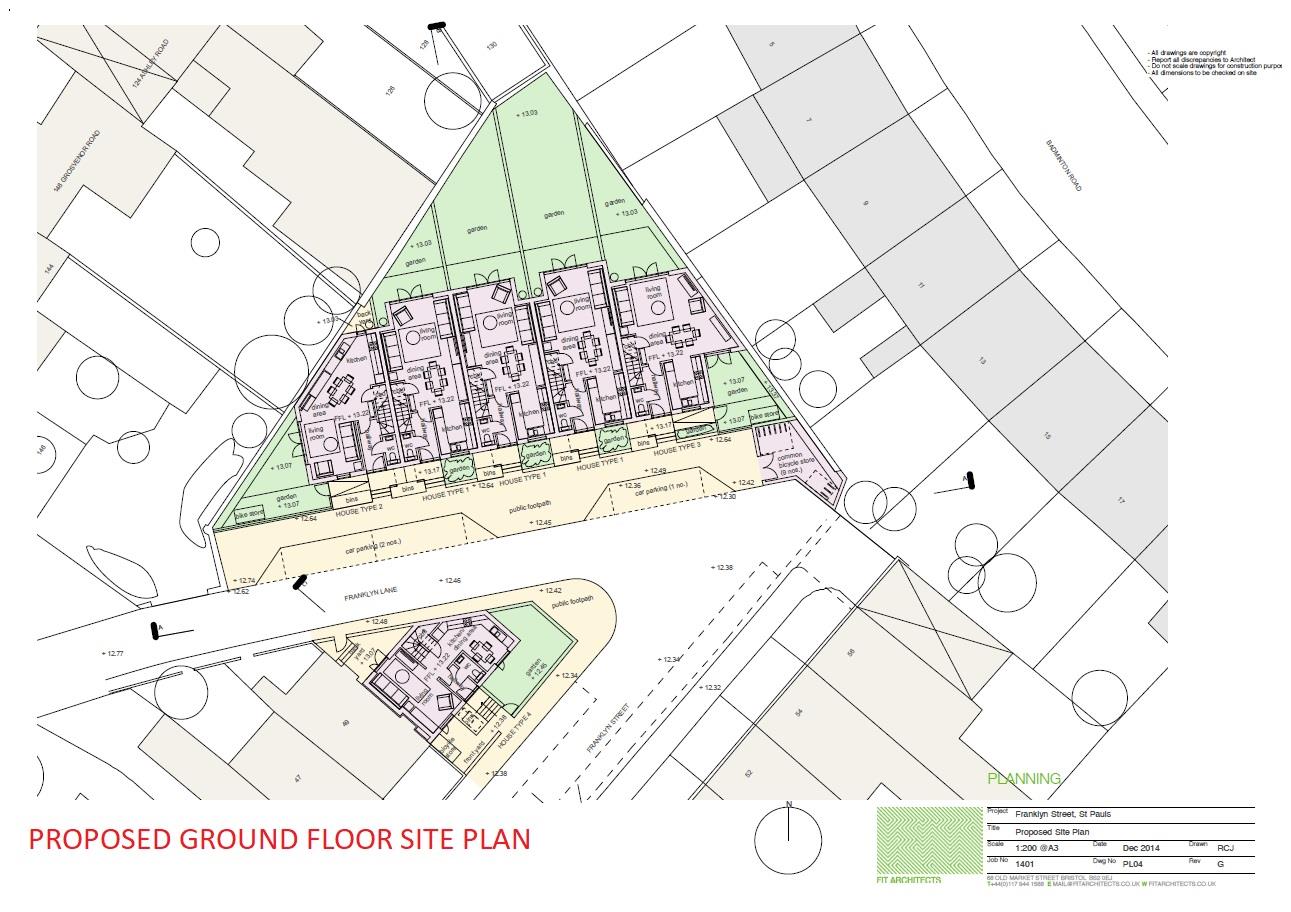 Floorplans For PLANNING GRANTED - 6 TOWNHOUSES