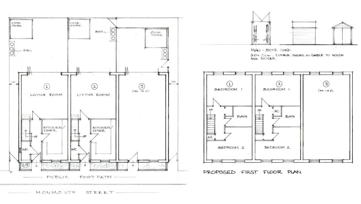 Floorplans For PLANNING GRANTED - 3 X HOUSES ( GDV £975k )