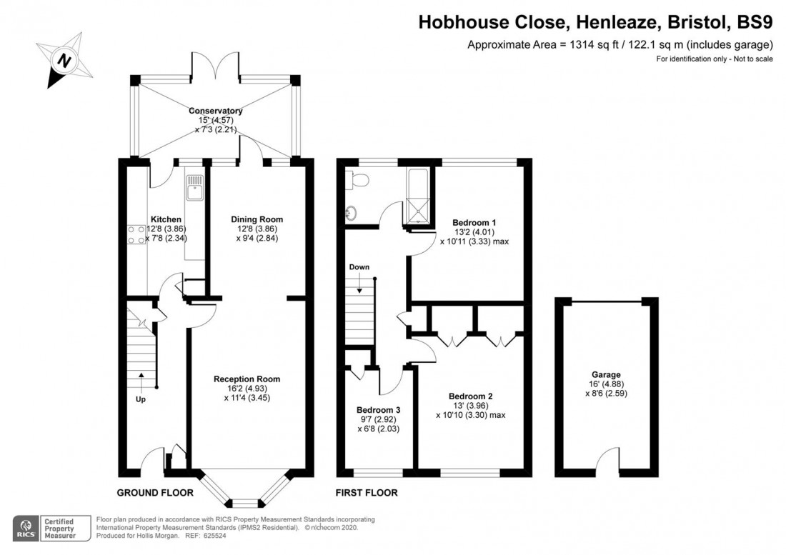 Floorplan for Hobhouse Close, Henleaze