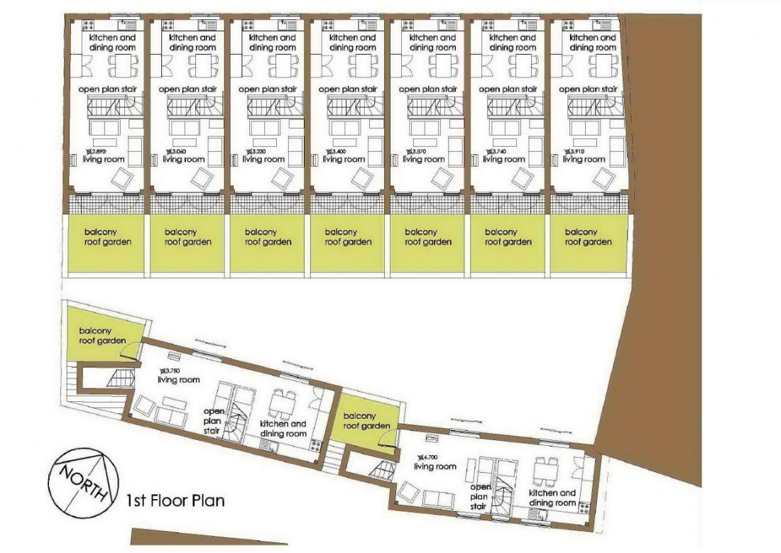 Floorplan for PLANNING FOR 9 HOUSES - WHITEHALL