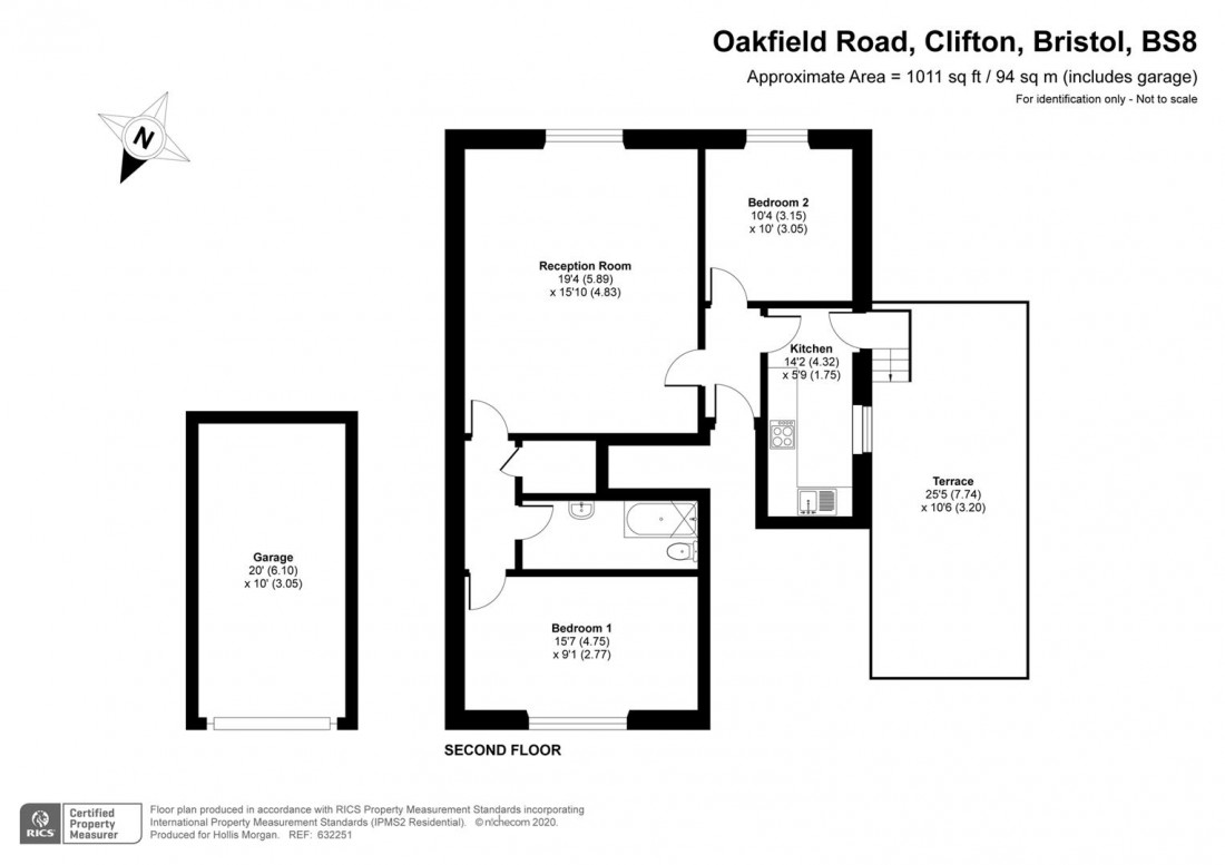 Floorplan for Oakfield Road, Clifton