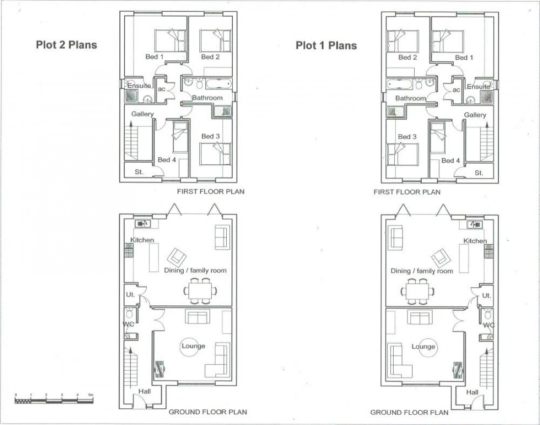 Floorplan for PLANNING GRANTED - 4 DETACHED HOUSES