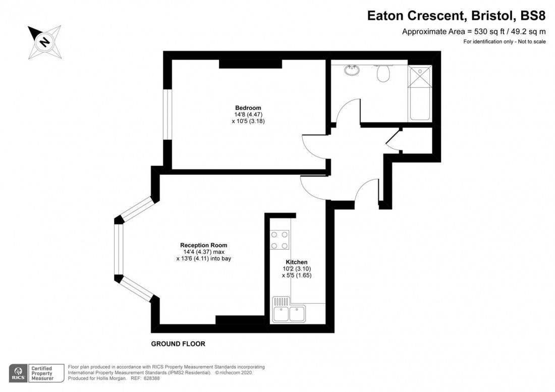 Floorplan for Eaton Crescent, Clifton