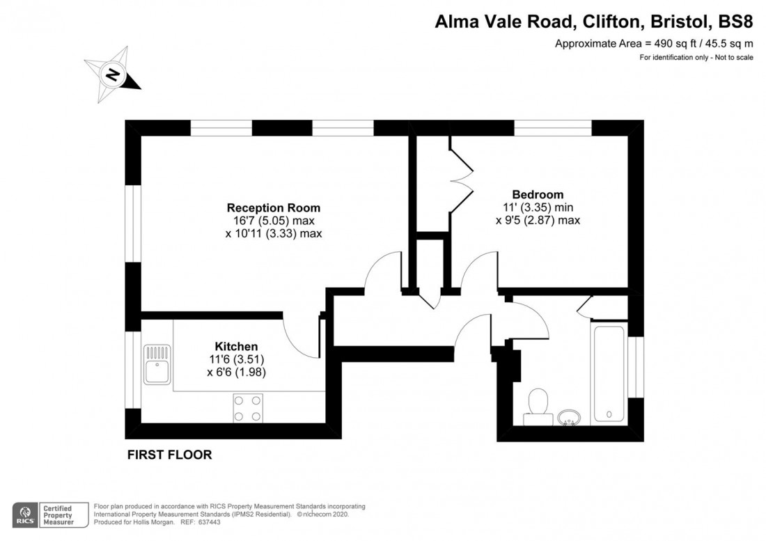Floorplan for Alma Vale Road, Clifton