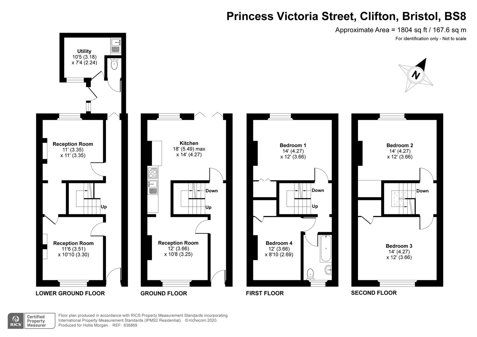 Floorplans For Princess Victoria Street, Clifton