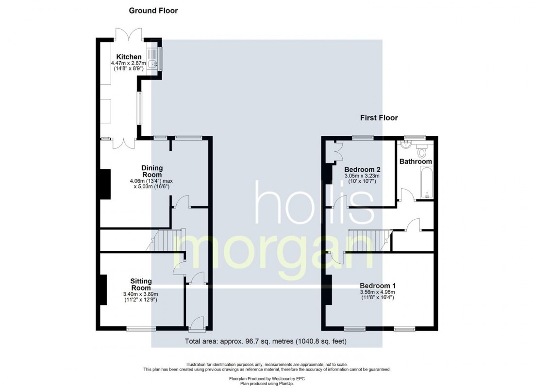 Floorplan for HOUSE FOR UPDATING - TOTTERDOWN